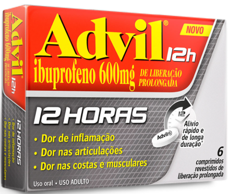 ADVIL 12H 600MG 6 COMPRIMIDOS LIBERACAO PROLONGADA
