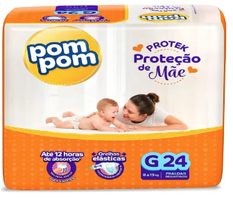 Fralda Pompom Derma Protek Jumbo